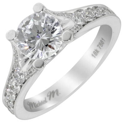 Michael M Diamond Setting in 18kt White Gold (5/8ct tw)