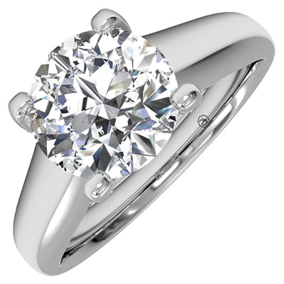 Ritani Diamond Engagement Setting in 14kt White Gold (1/10ct tw)
