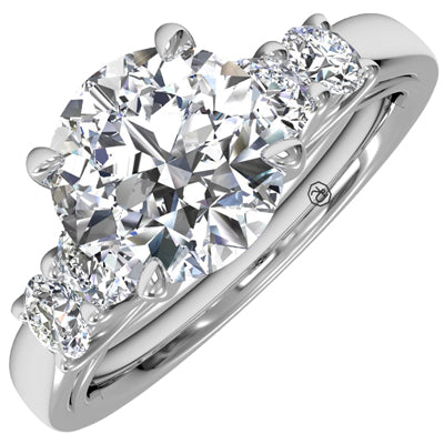 Ritani Diamond Engagement Setting in 14kt White Gold (1/4ct tw)