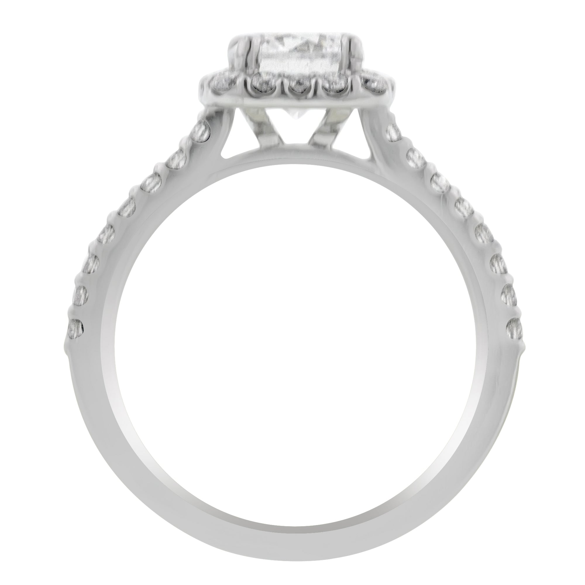 Ritani Diamond Halo Setting in 14kt White Gold (3/8ct tw)