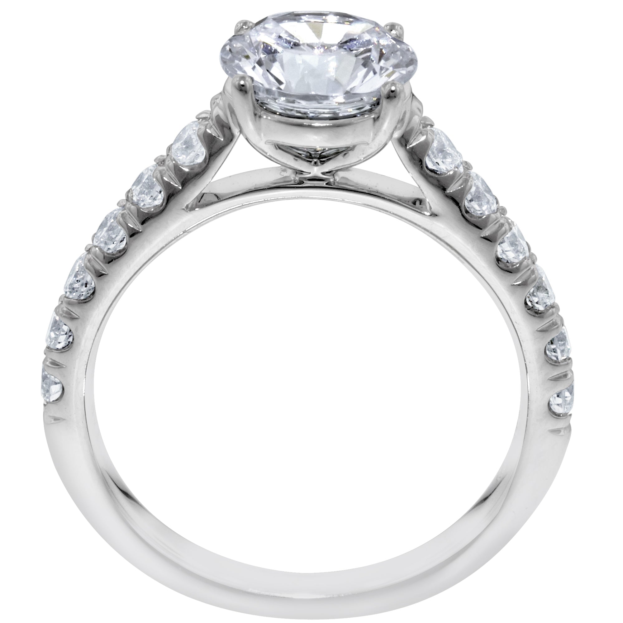 Martin Flyer Diamond Engagement Setting in 14kt White Gold (1/2ct tw)