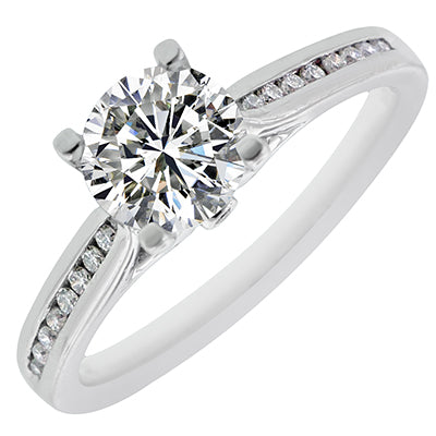 Ritani Diamond Setting in 14kt White Gold (1/7ct tw)