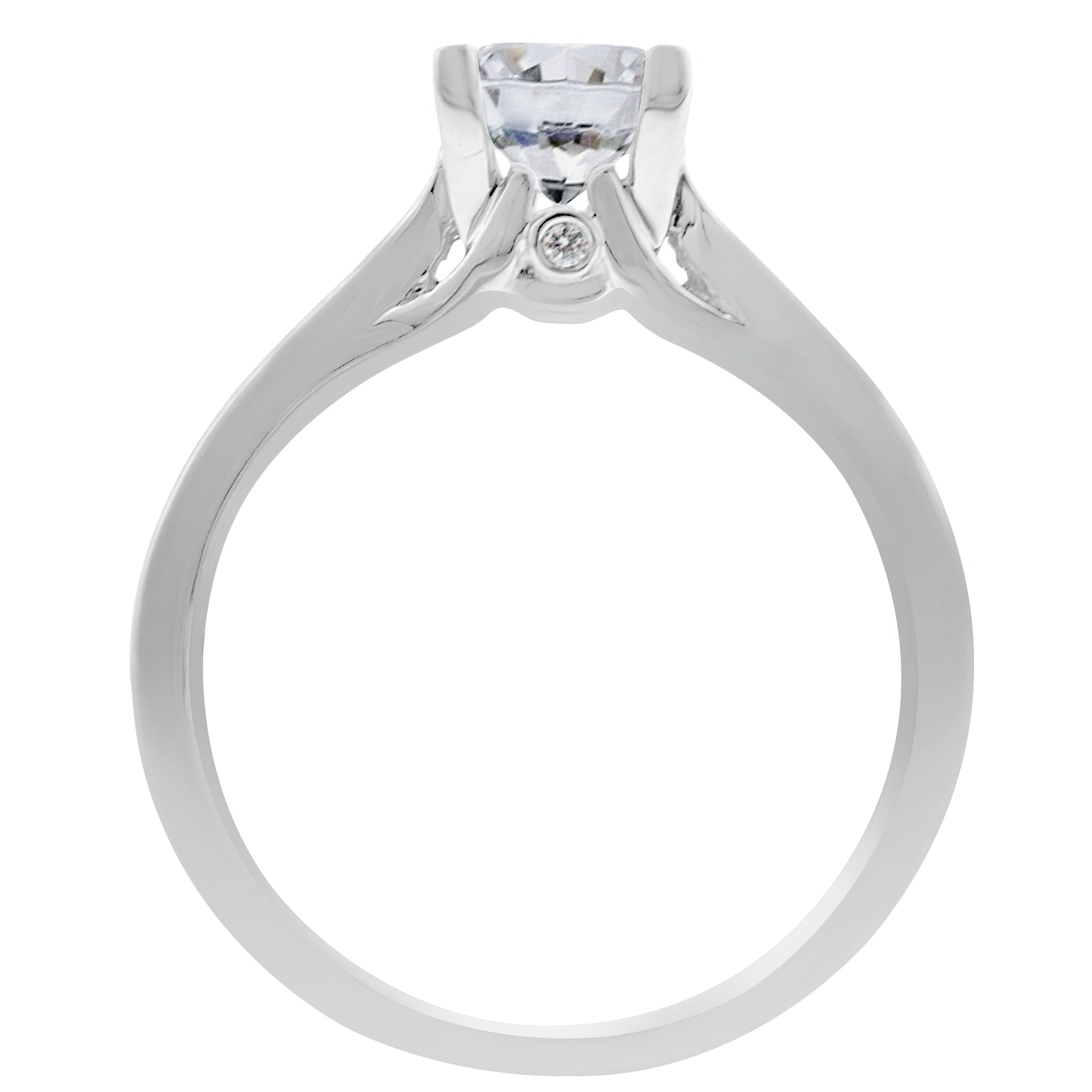 Ritani Diamond Setting in 14kt White Gold (1/7ct tw)