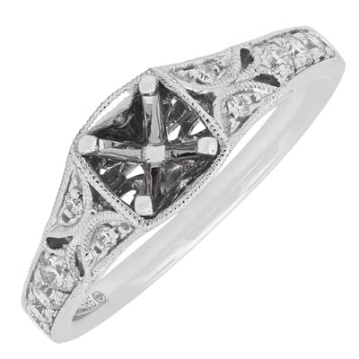 Daydream Diamond Setting in 14kt White Gold (1/3ct tw)