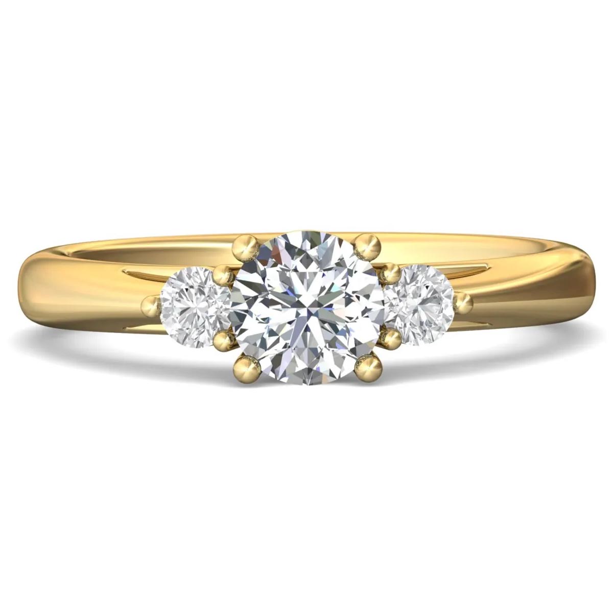 Martin Flyer Diamond Engagement Ring Setting in 14kt Yellow and White Gold (1/5ct tw)