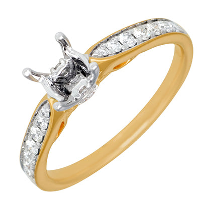Daydream Diamond Engagement Ring Setting in 14kt Yellow Gold (1/4ct tw)