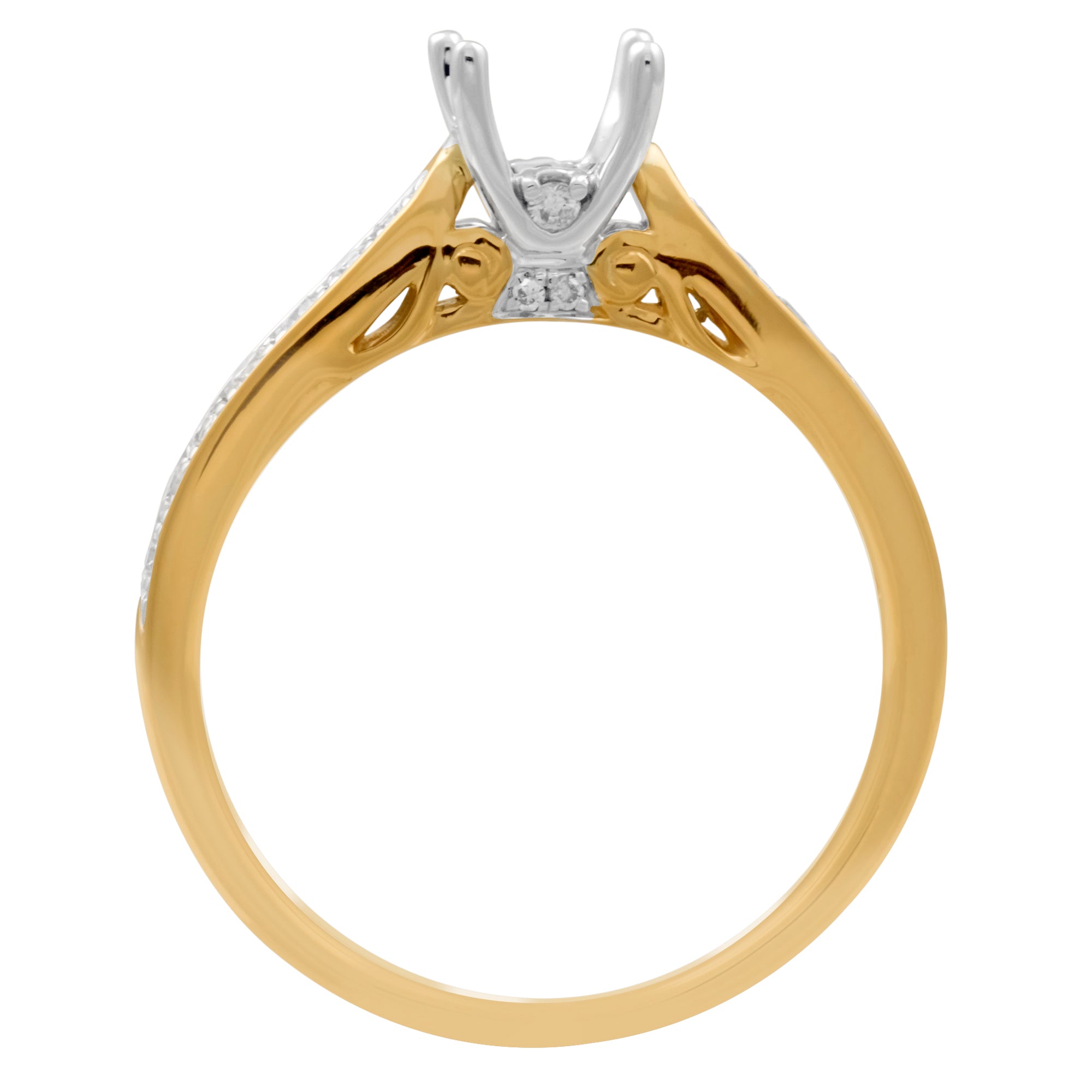 Daydream Diamond Engagement Ring Setting in 14kt Yellow Gold (1/4ct tw)