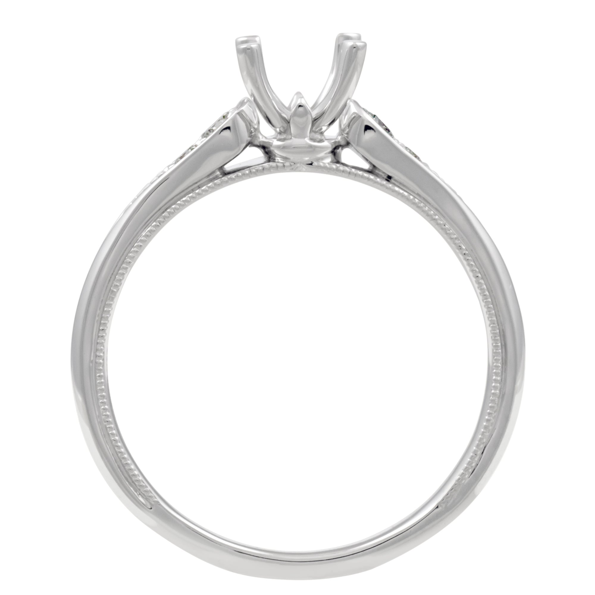 Daydream Diamond Engagement Ring Setting in 14kt White Gold (1/10ct tw)