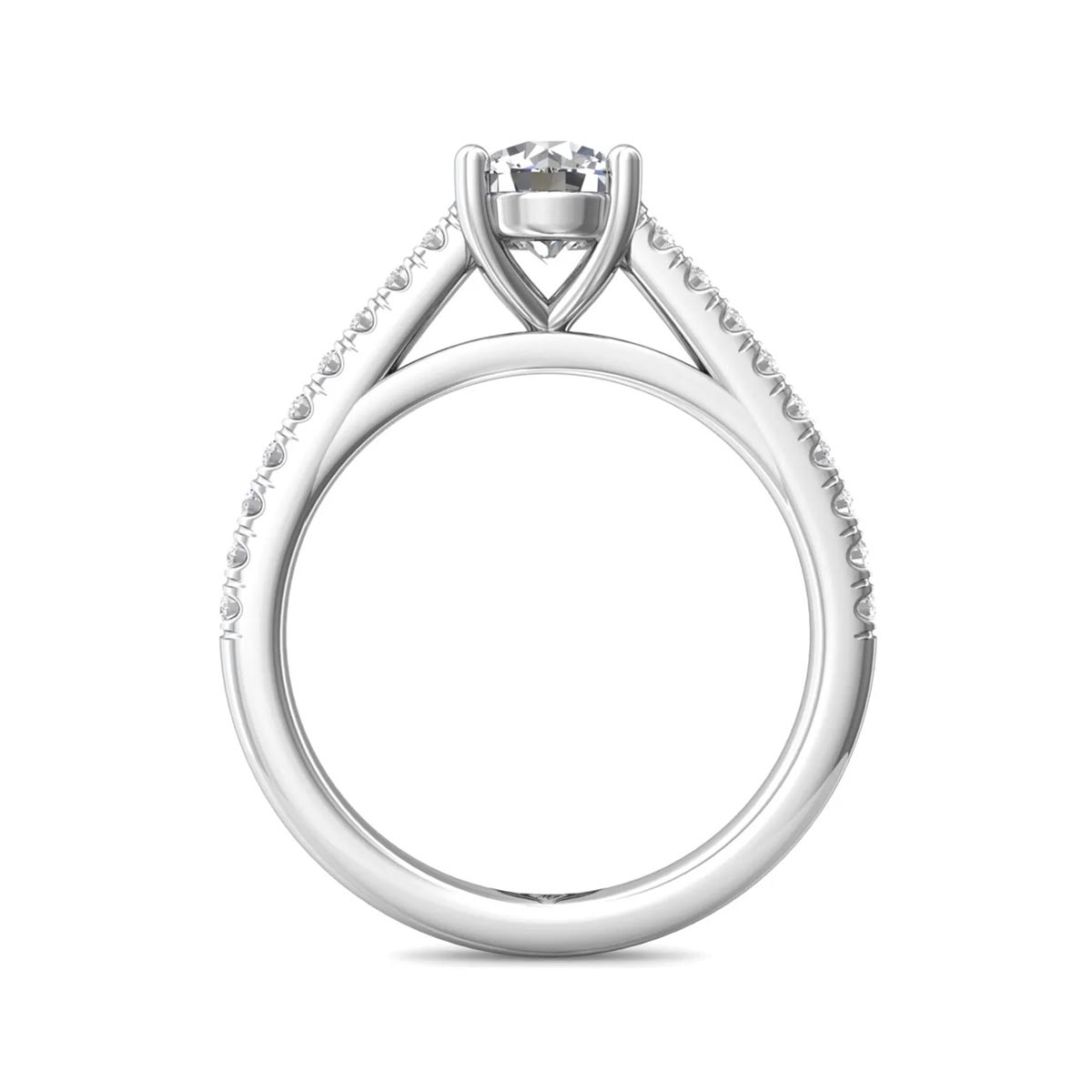 Martin Flyer Diamond Engagement Setting in 14kt White Gold (1/4ct tw)