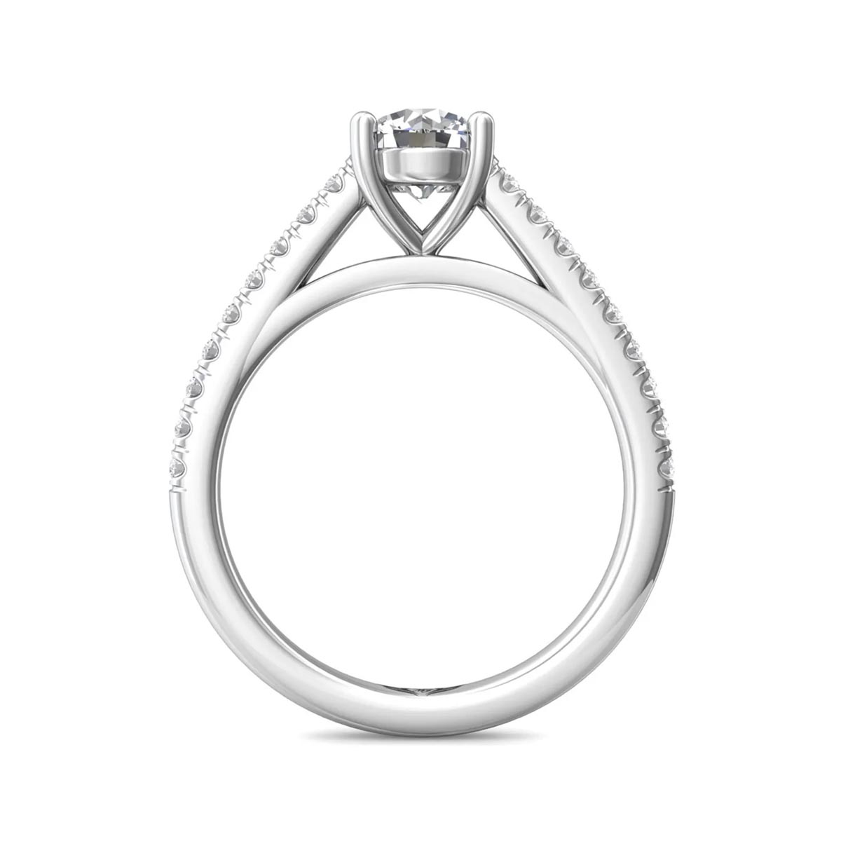 Martin Flyer Diamond Engagement Setting in 14kt White Gold (1/4ct tw)