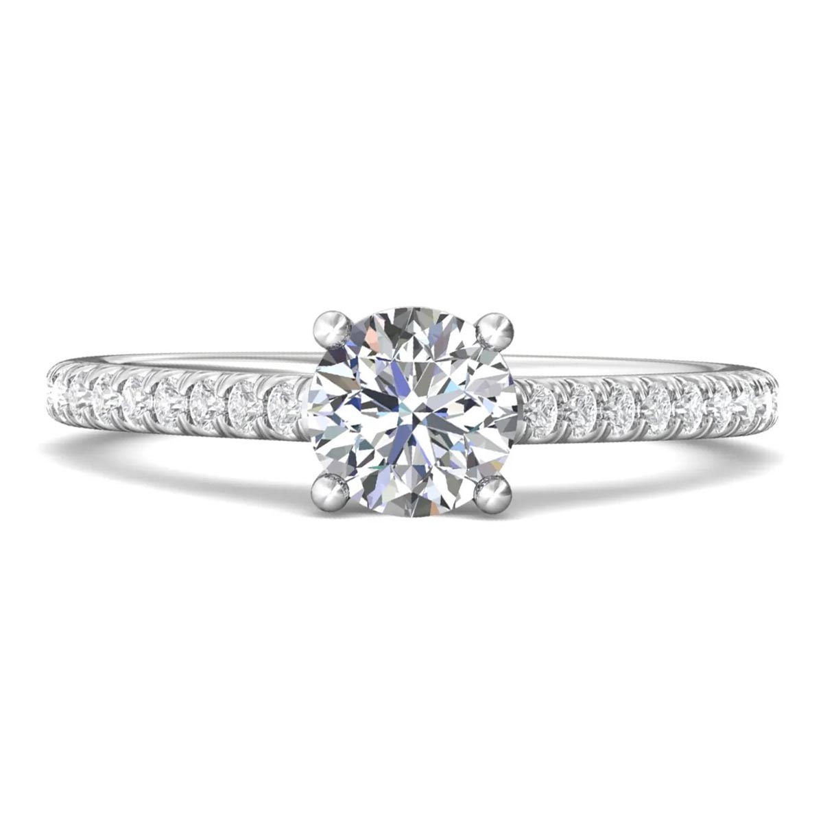 Martin Flyer Diamond Engagement Setting in 14kt White Gold (1/4ct tw)