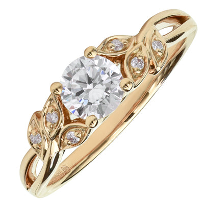 Daydream Diamond Engagement Ring Setting in 14kt Rose Gold (.03ct tw)