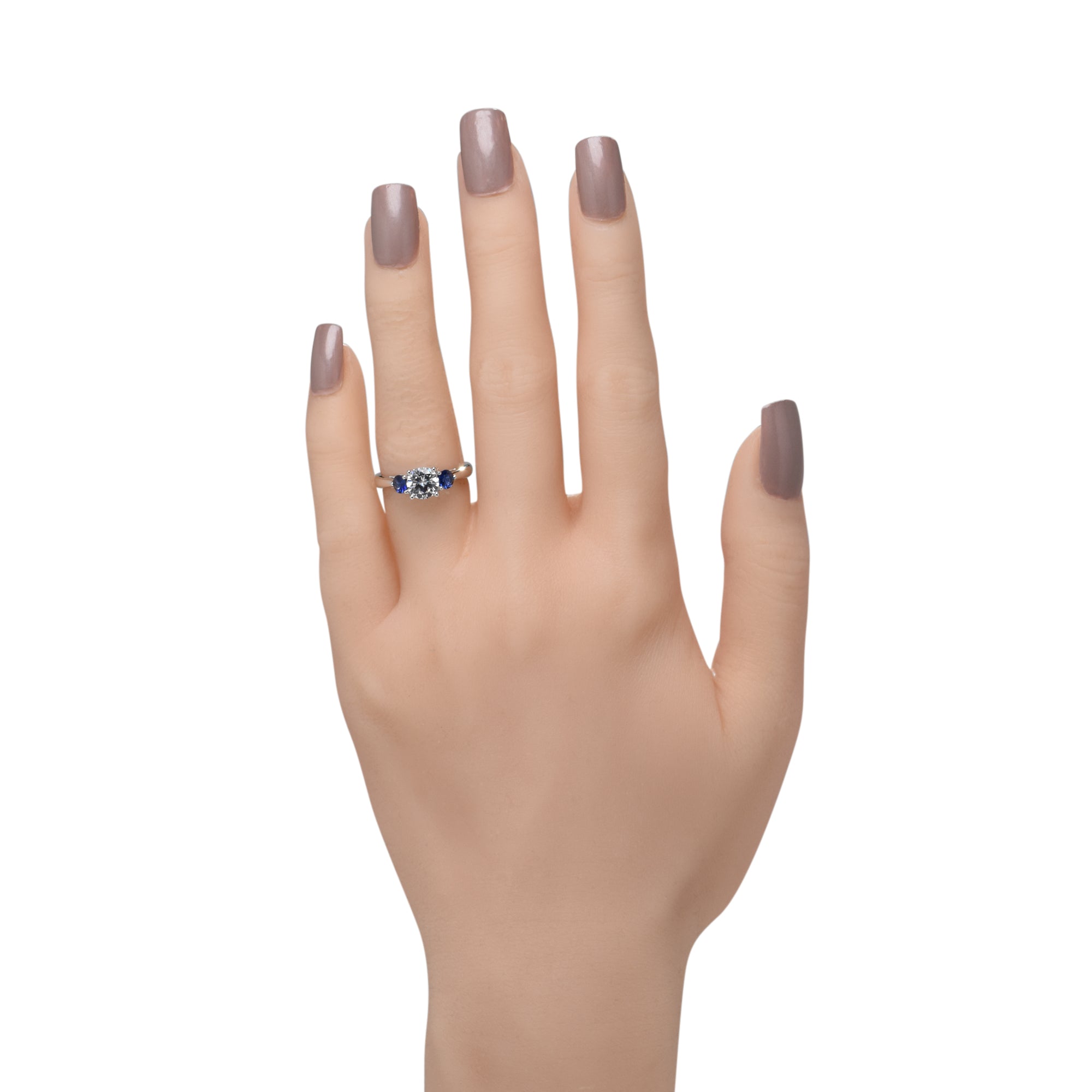 Martin Flyer Sapphire Engagement Ring Setting in 14kt White Gold