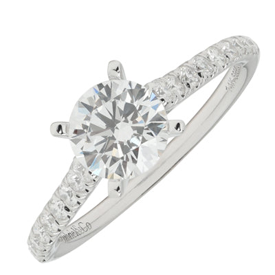 Gabriel Jennie Diamond Engagement Ring Setting in 14kt White Gold (1/3ct tw)