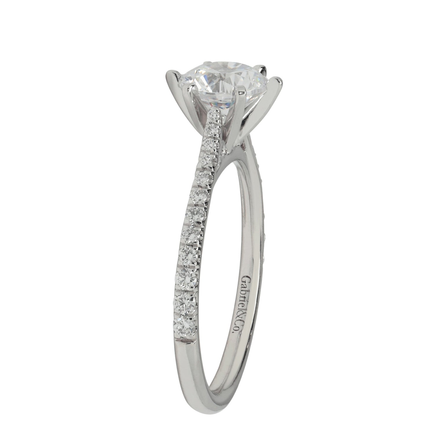 Gabriel Casey Diamond Engagement Ring Setting in 14kt White Gold (1/4ct tw)