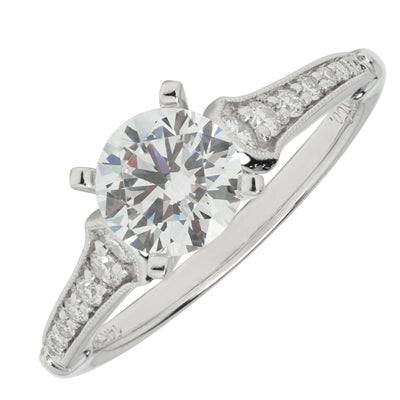 Gabriel Hollis Diamond Engagement Ring Setting in 14kt White Gold (1/5ct tw)