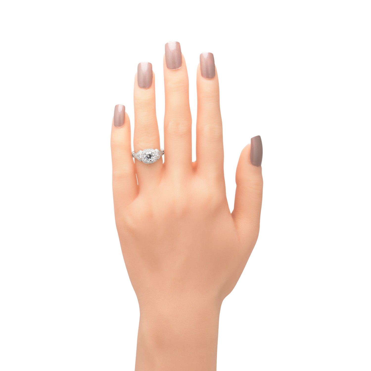 Gabriel Delilah Diamond Engagement Ring Setting in 14kt White Gold (3/8ct tw)