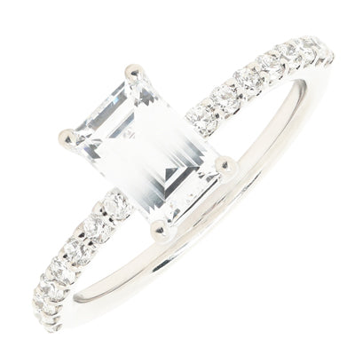 Diamond Engagement Ring Setting in 14kt White Gold (1/3ct tw)
