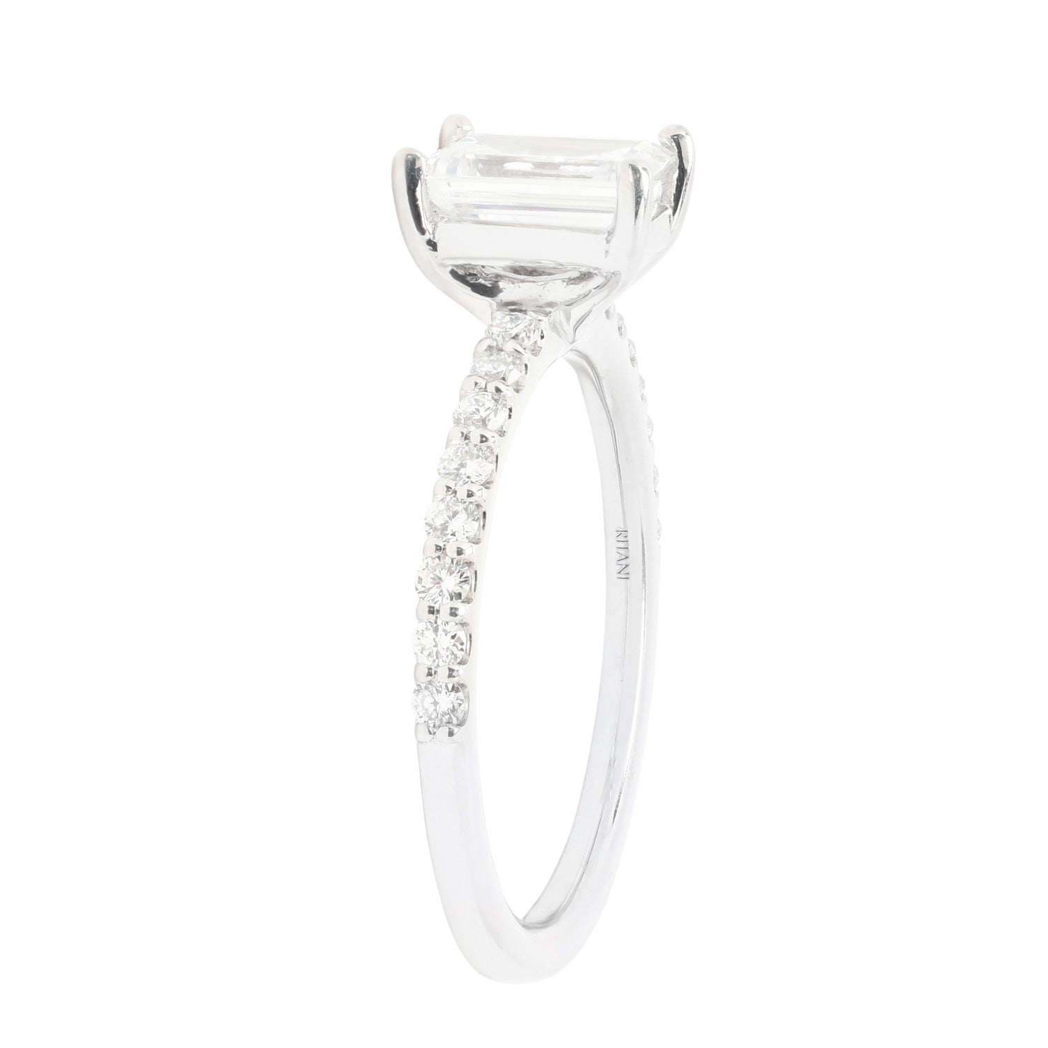 Diamond Engagement Ring Setting in 14kt White Gold (1/3ct tw)