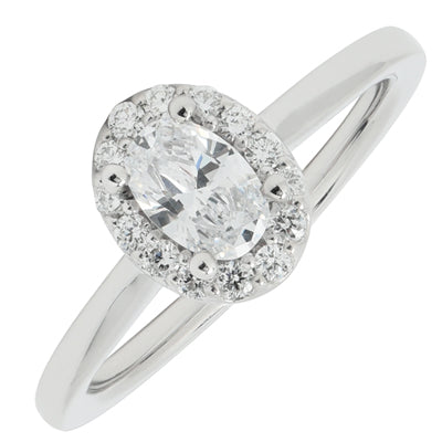 Diamond Engagement Ring Setting in 14kt White Gold (1/5ct tw)