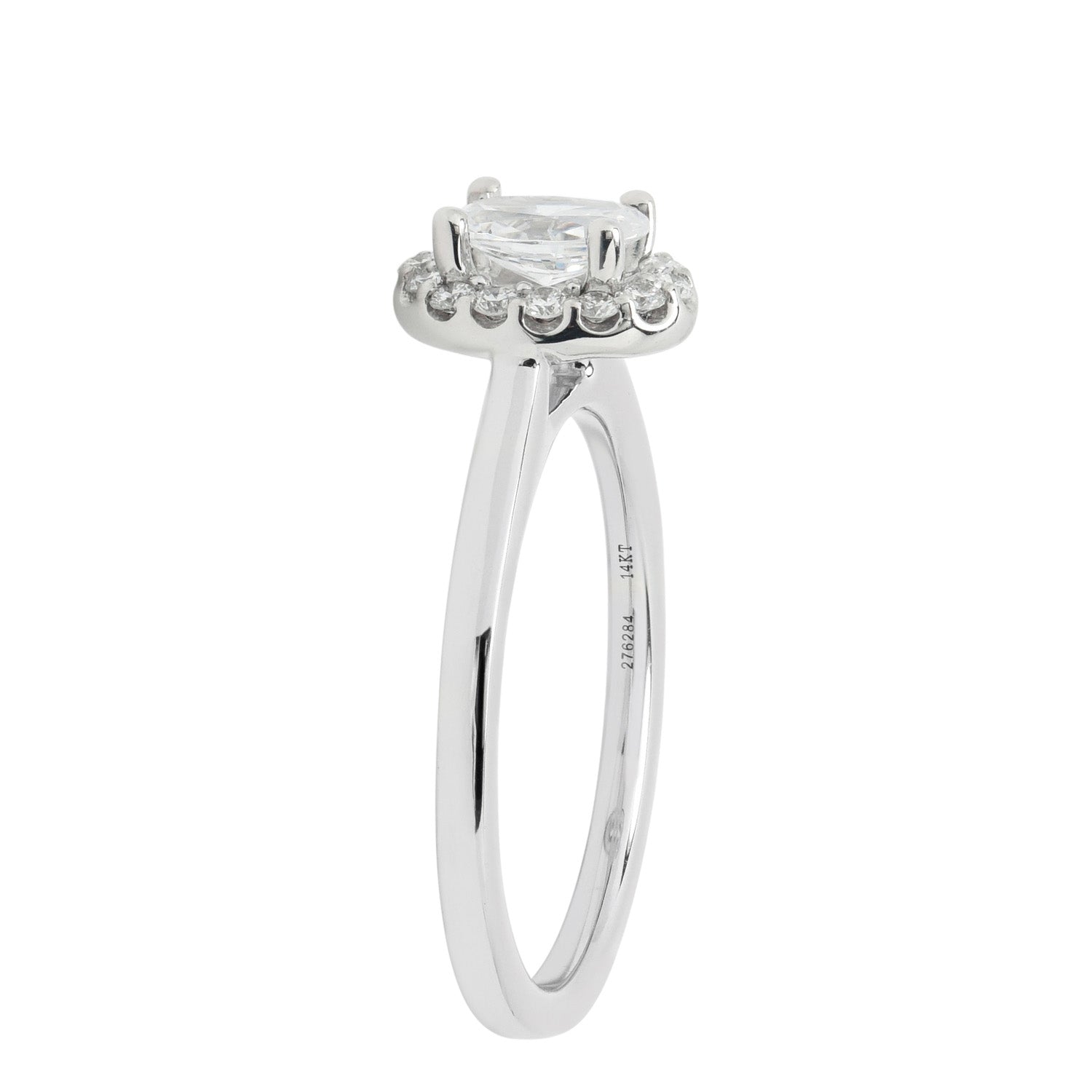 Diamond Engagement Ring Setting in 14kt White Gold (1/5ct tw)