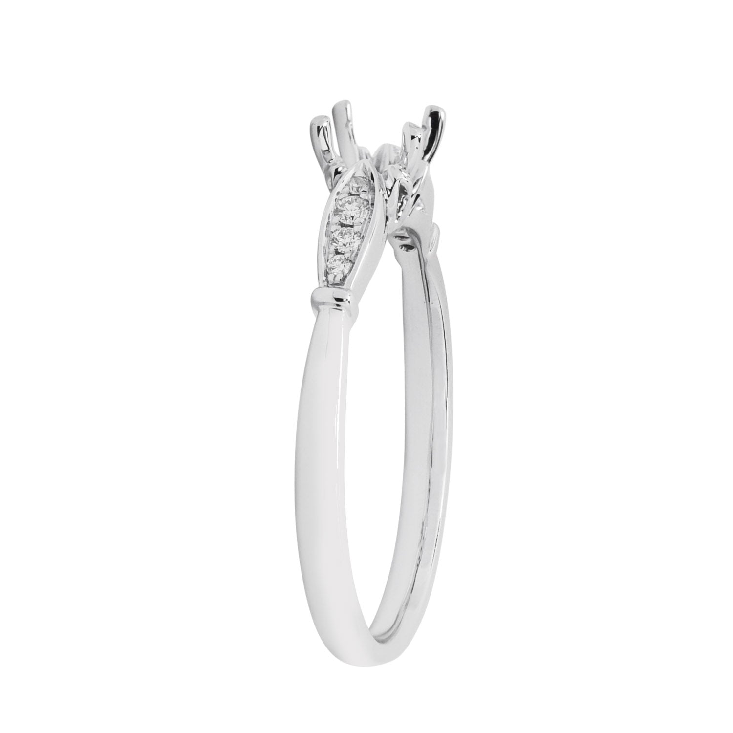 Daydream Diamond Engagement Ring Setting in 14kt White Gold (1/20ct tw)