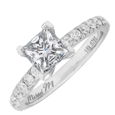 Diamond Setting in 18kt White Gold (5/8ct tw)