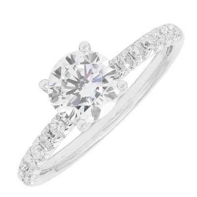 Daydream Diamond Engagement Ring Setting in Platinum (1/4ct tw)