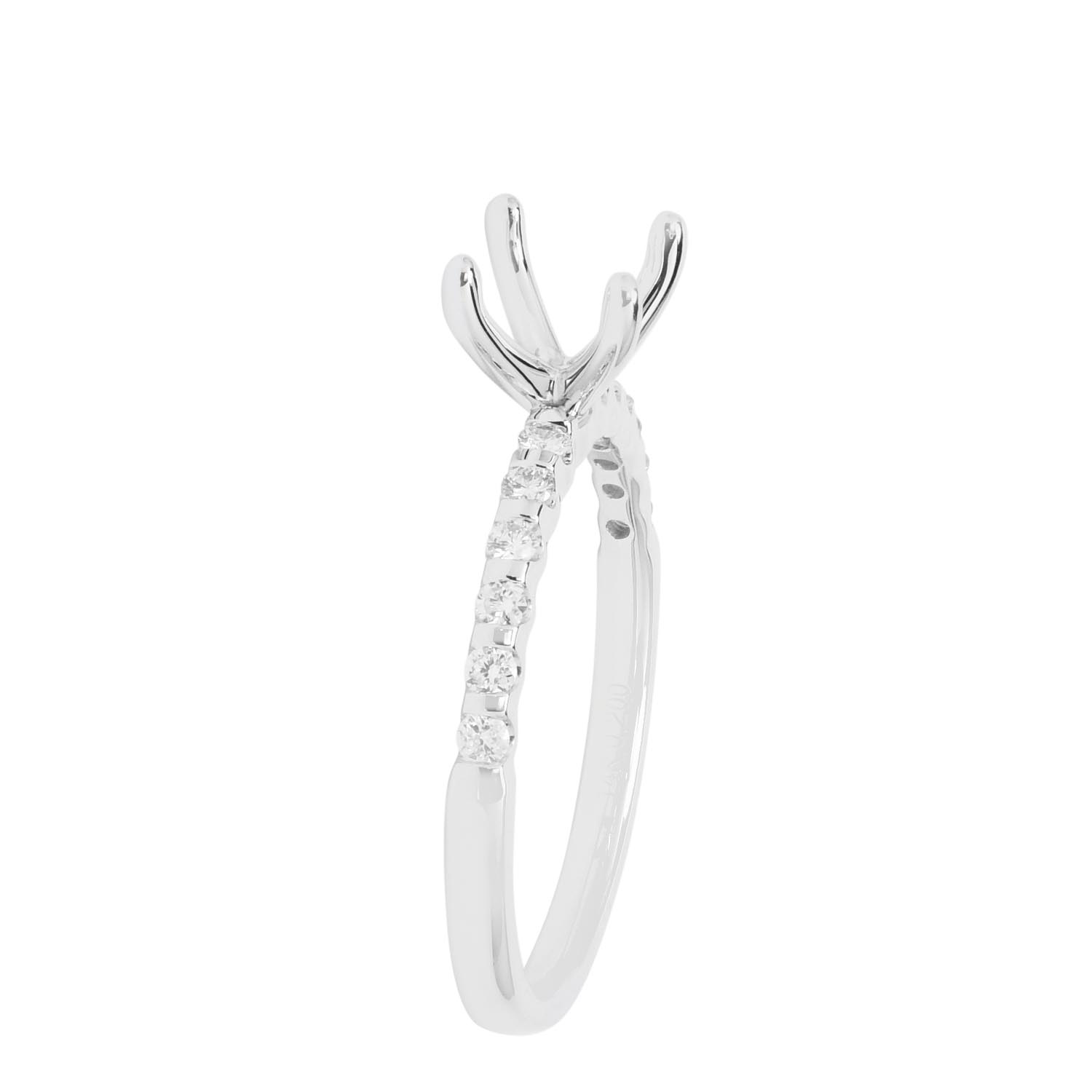 Daydream Diamond Engagement Ring Setting in 14kt White Gold (1/5ct tw)