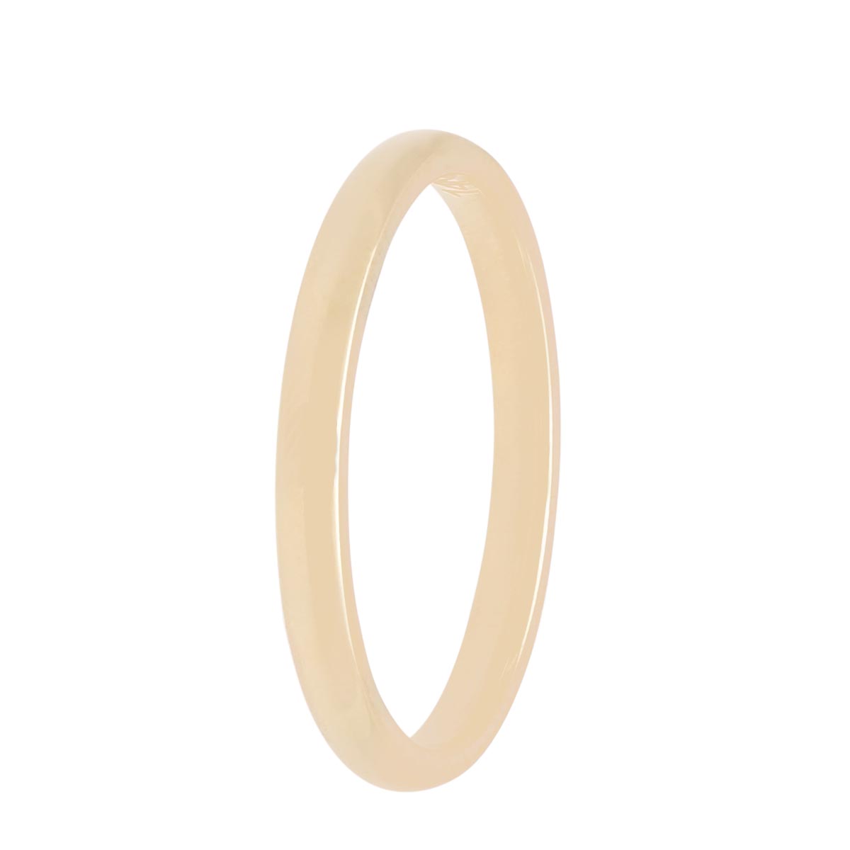 Low Dome Comfort Fit Wedding Band in 14kt Yellow Gold (2mm)