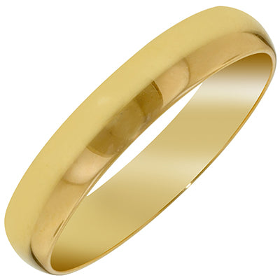 Plain Wedding Band in 10kt Yellow Gold (4mm size 8.5-12)