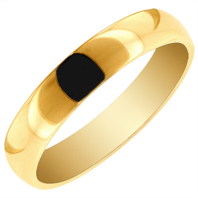 Plain Wedding Band in 14kt Yellow Gold (4mm)