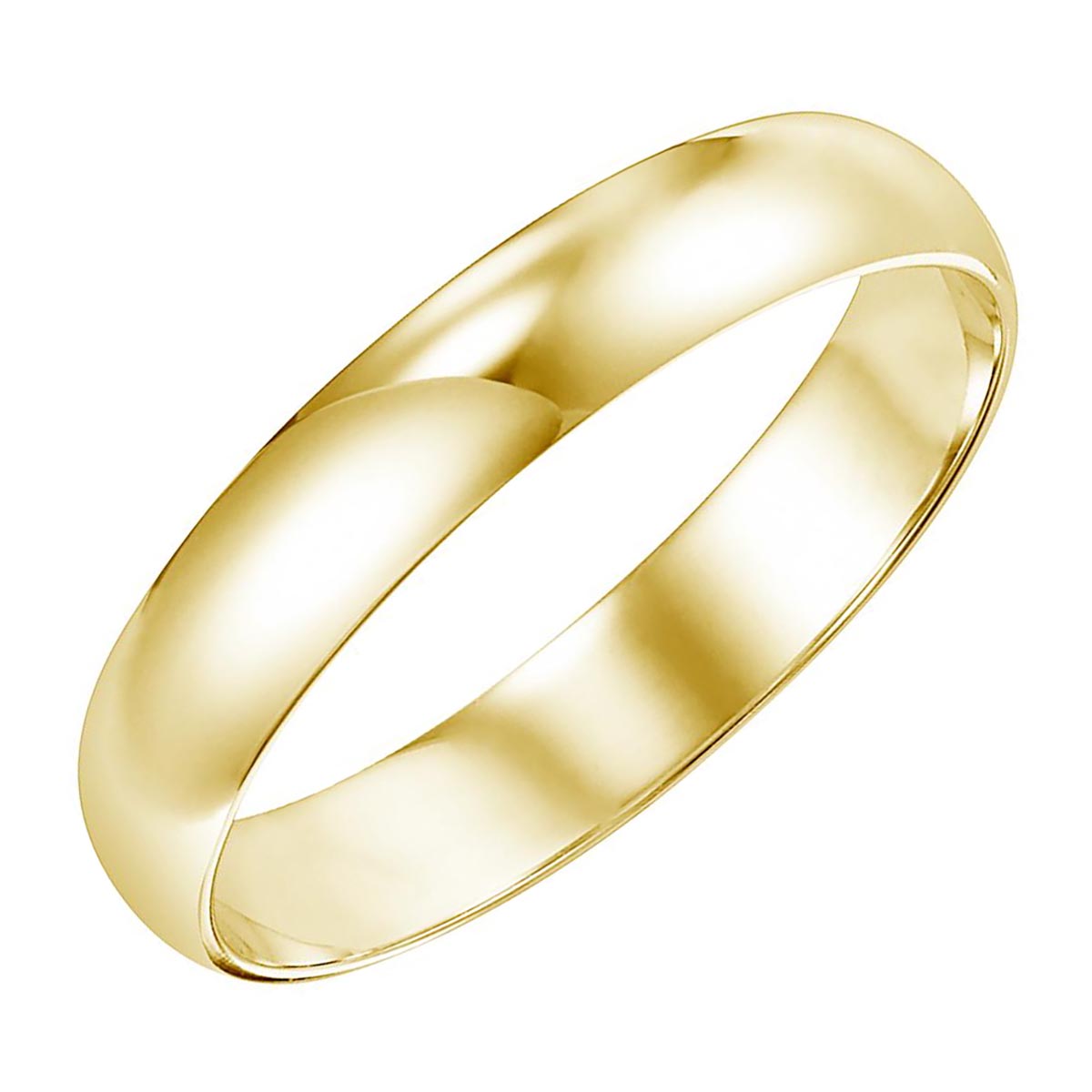 Plain Wedding Band in 14kt Yellow Gold (4mm size 8.5-12)