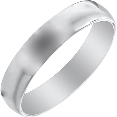 Plain Wedding Band in 10kt White Gold (5mm size 8.5-12)