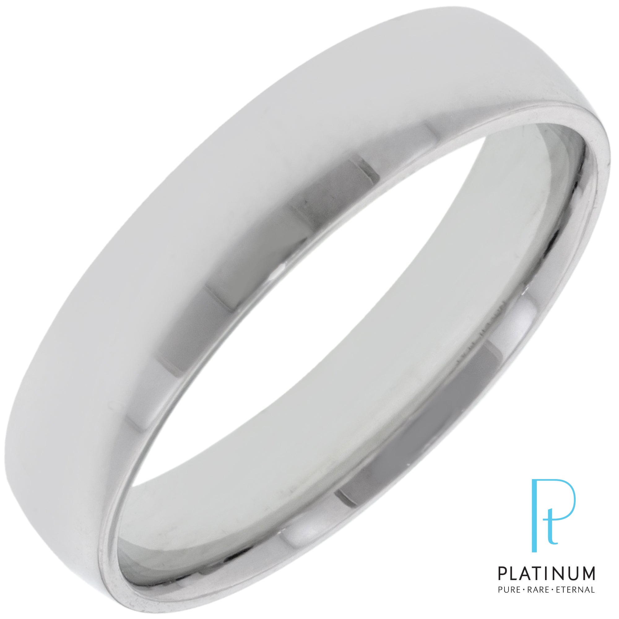 Plain Wedding Band in Platinum (5mm)