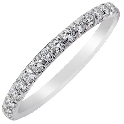 Michael M Diamond Wedding Band in 18kt White Gold (3/8ct tw)