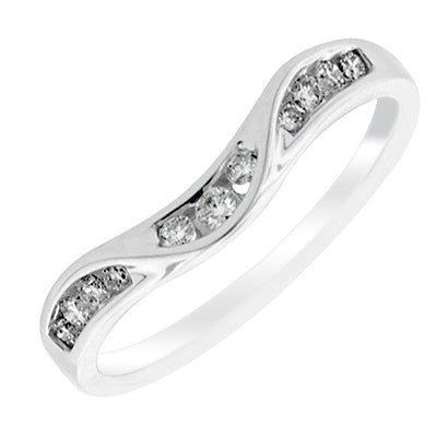 Diamond Band in 14kt White Gold (1/7ct tw)