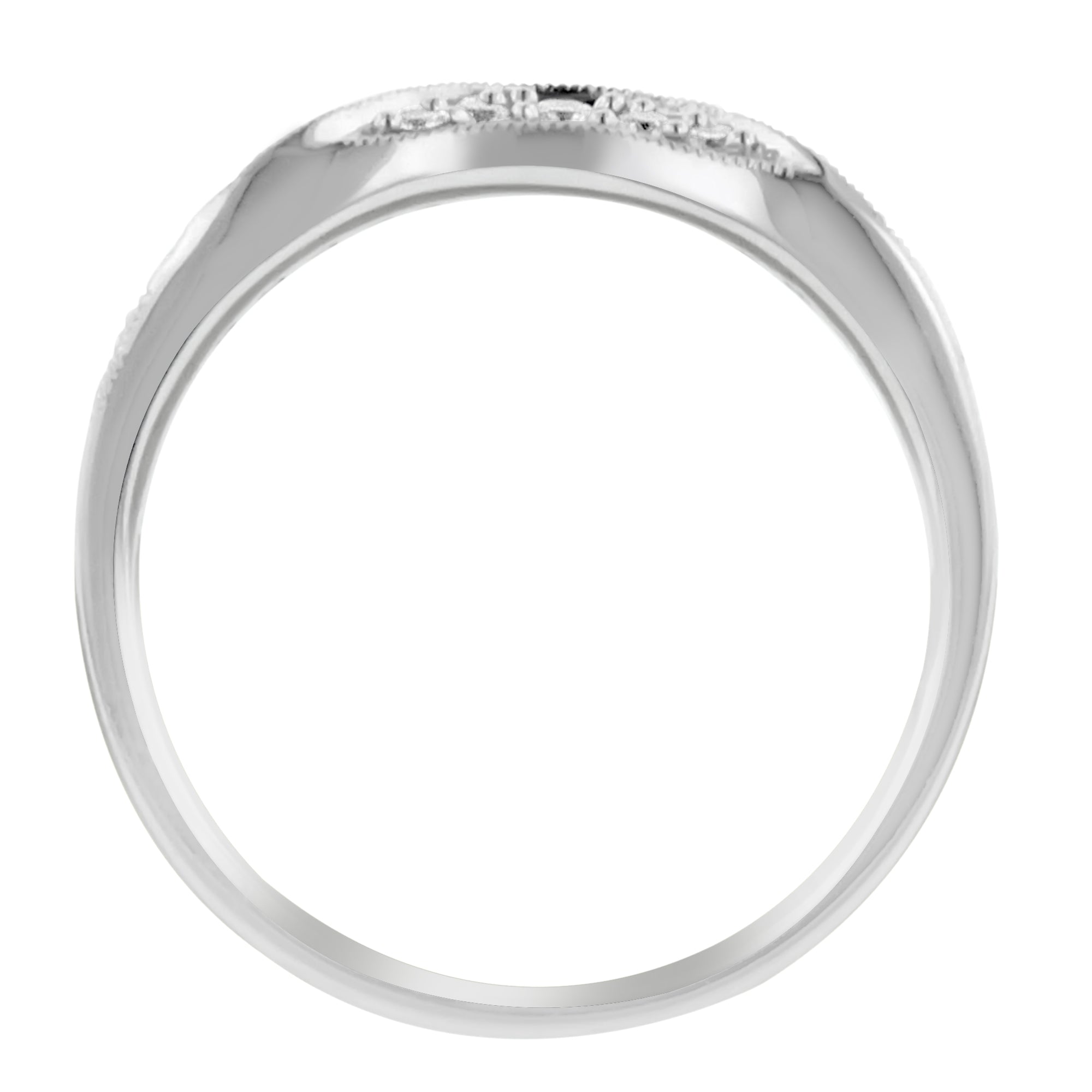 Diamond Pave Wedding Band in 14kt White Gold (1/7ct tw)