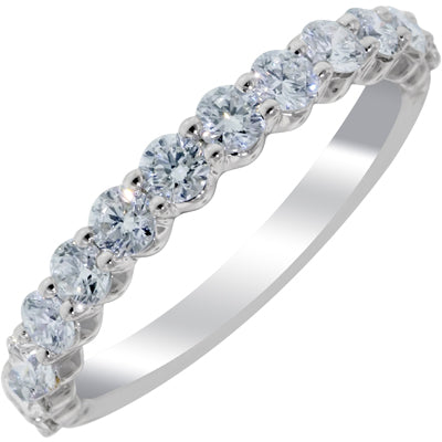 Flyer Fit Diamond Wedding Band in 14kt White Gold (7/8ct tw)