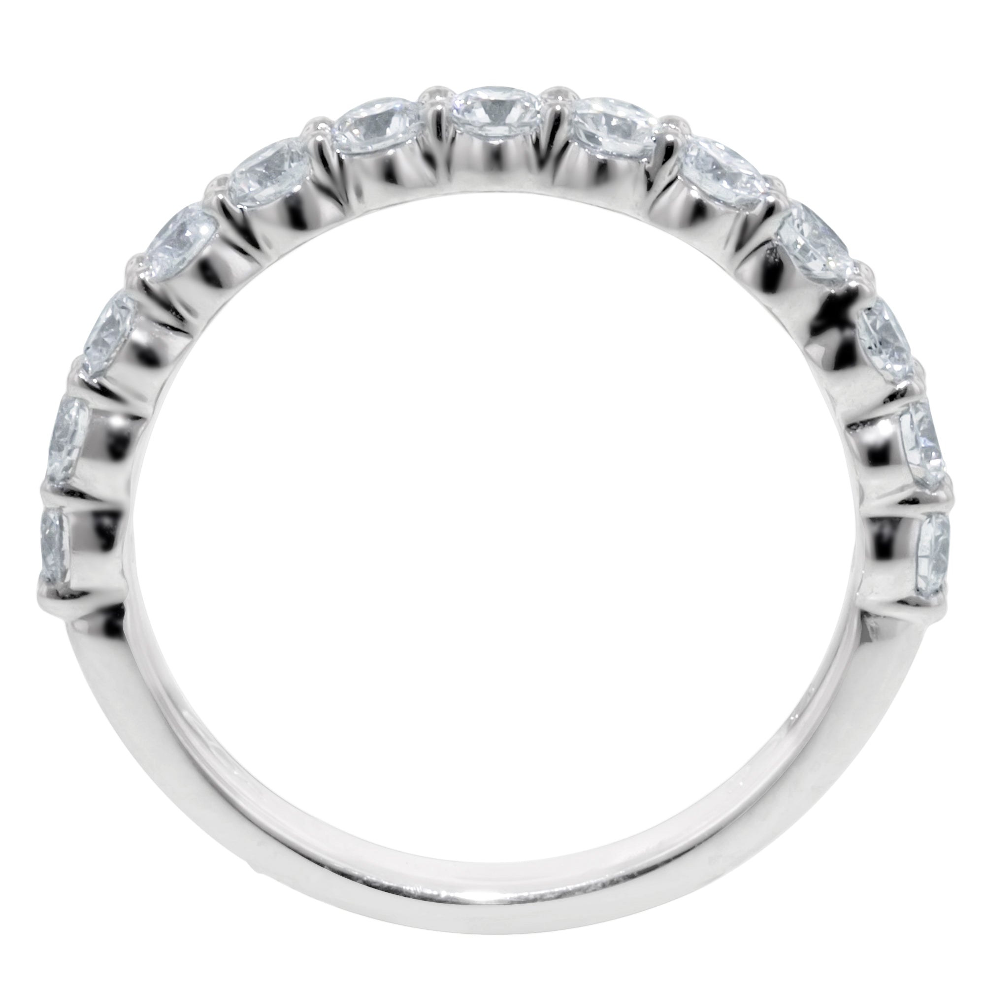 Flyer Fit Diamond Wedding Band in 14kt White Gold (7/8ct tw)