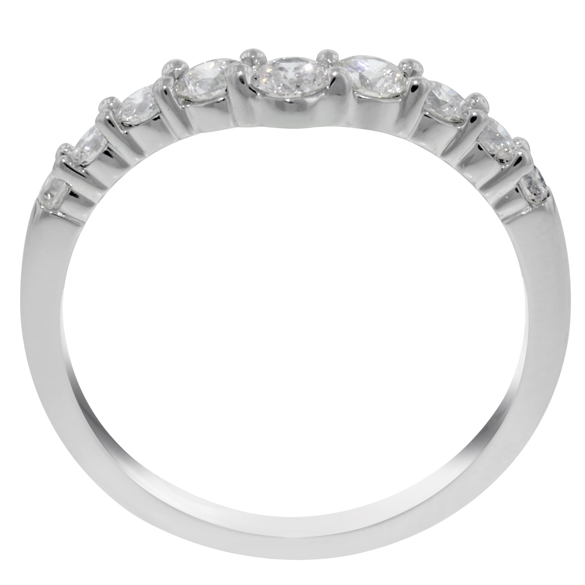 Northern Star Diamond Wedding Band in 14kt White Gold (1/2ct tw)
