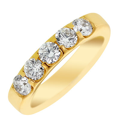 Memoire Odessa Diamond Wedding Band in 18kt Yellow Gold (1ct tw)