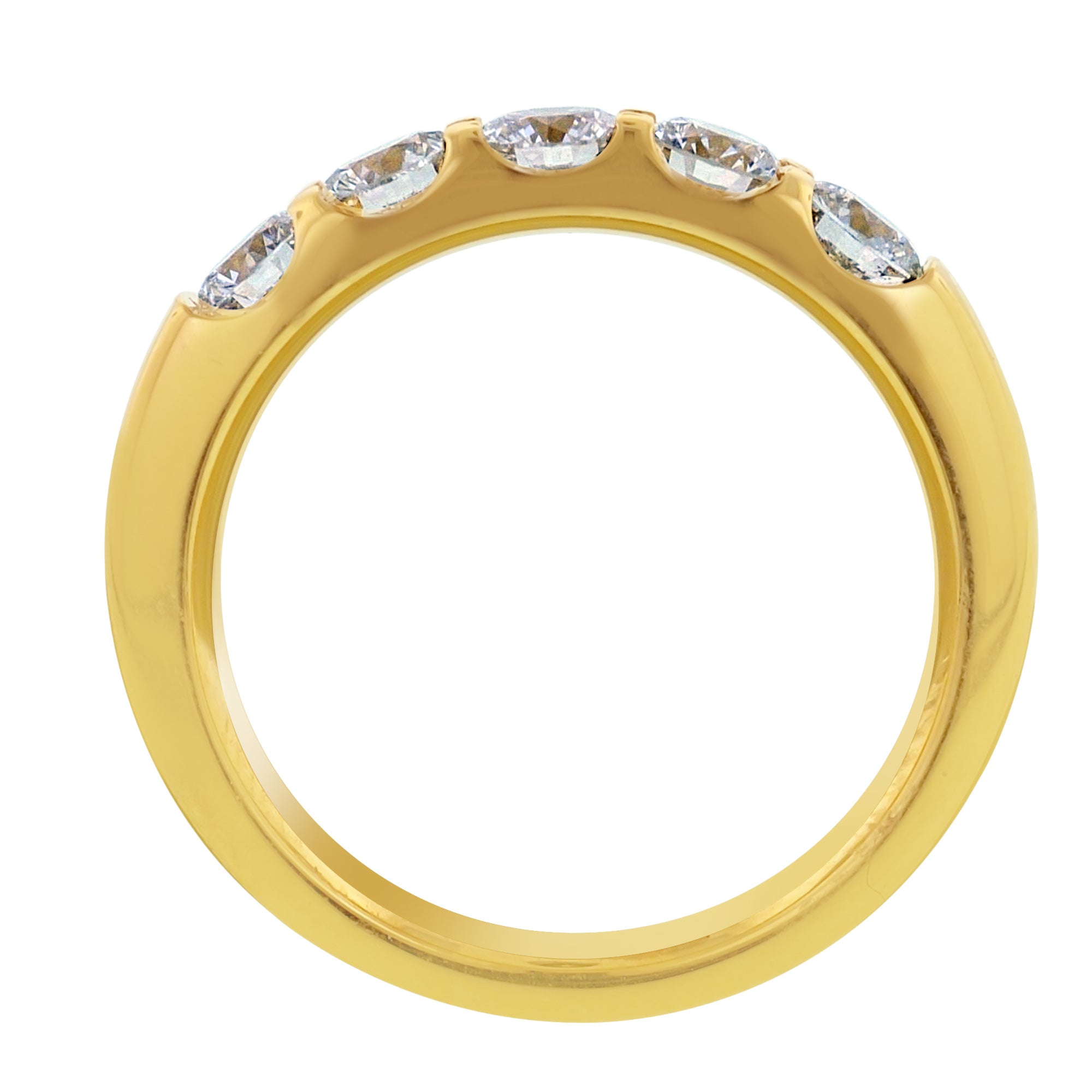 Memoire Odessa Diamond Wedding Band in 18kt Yellow Gold (1ct tw)