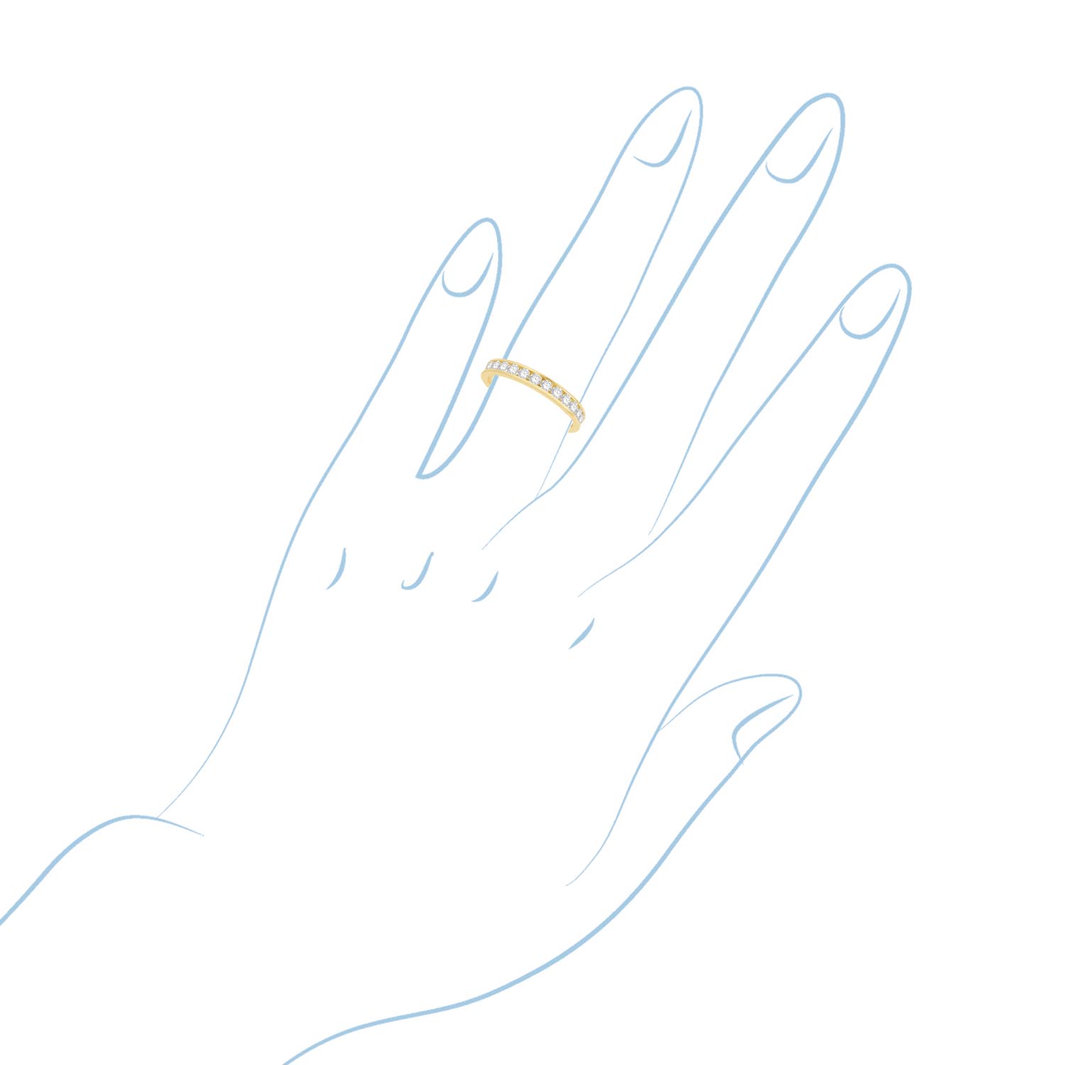 Northern Star Diamond Anniversary Band in 14kt Yellow Gold (1/2ct tw)