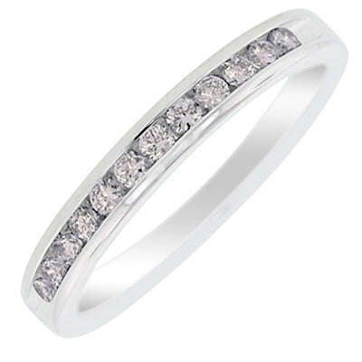 Northern Star Diamond Anniversary Band in Platinum (1/4ct tw)