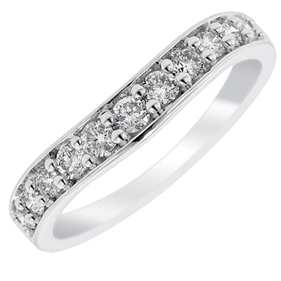 Diamond Wedding Band in 14kt White Gold (1/2ct tw)