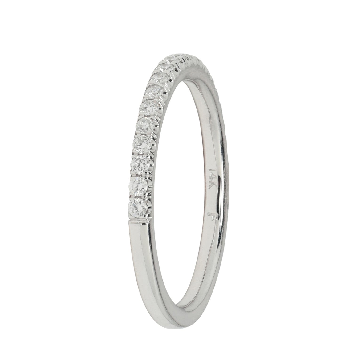 Flyer Fit by Martin Flyer Diamond Wedding Band in 14kt White Gold (1/4ct tw)