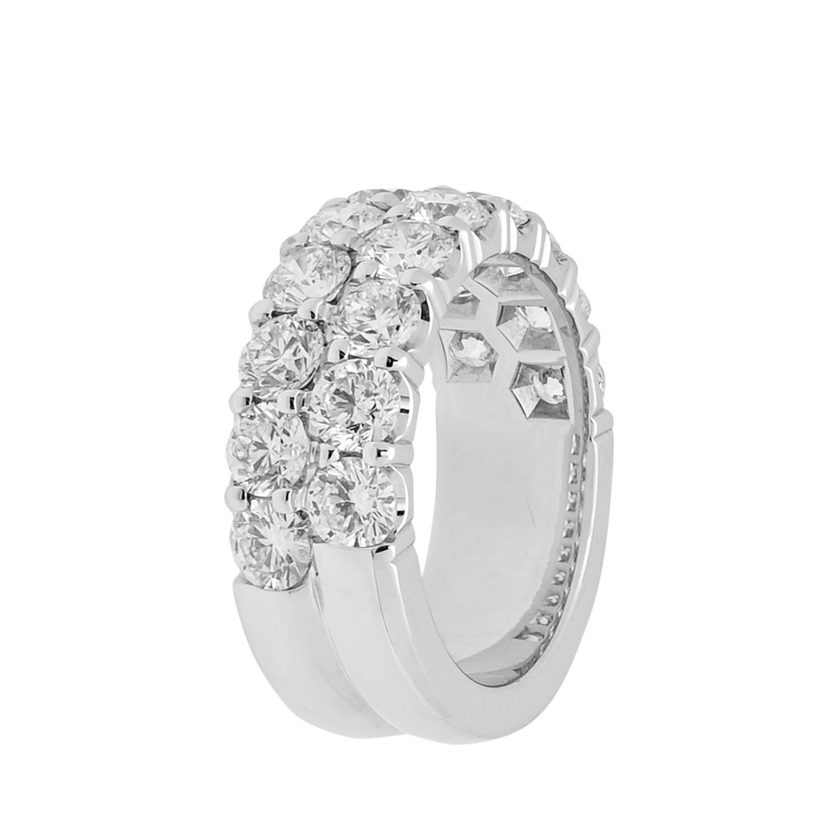 Diamond Two Row Band in 14kt White Gold (3 5/8ct tw)