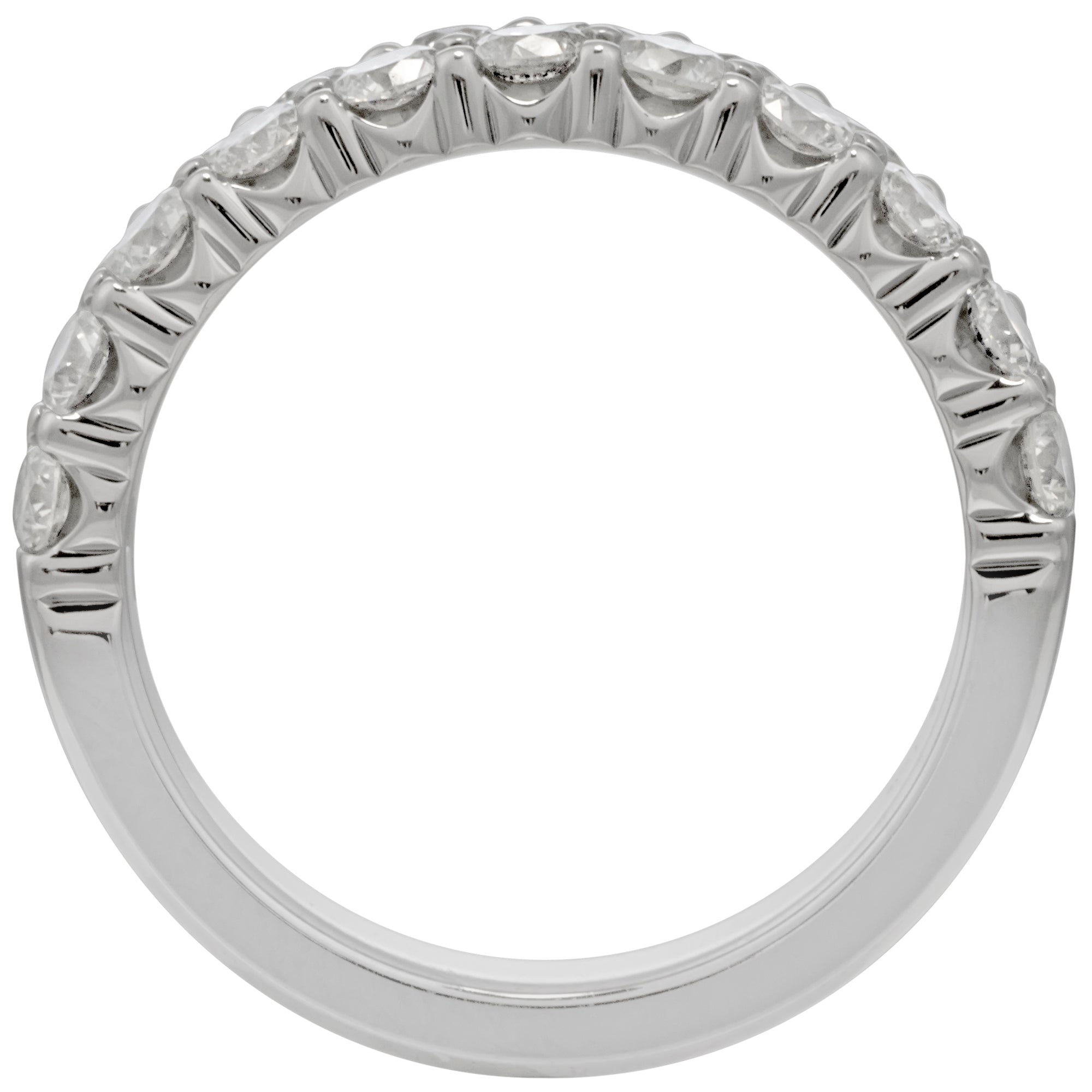 Diamond Two Row Wedding Band in 14kt White Gold (2ct tw)