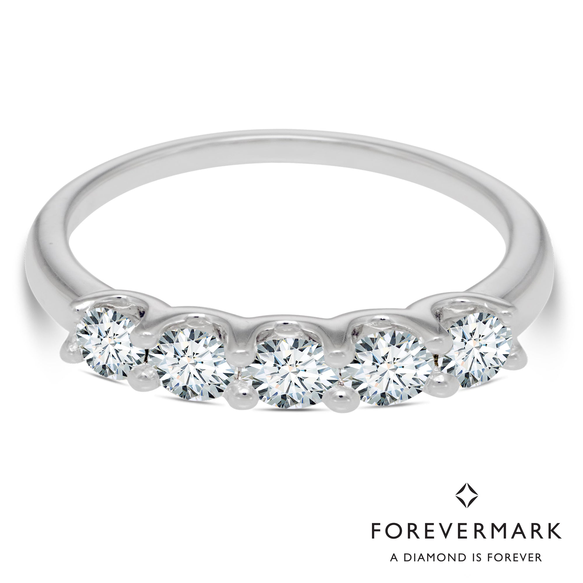 Forevermark Diamond Wedding Band in 18kt White Gold (3/4ct tw)